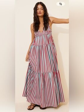 NWOT Simon Miller size S Romi poplin maxi dress in stripe